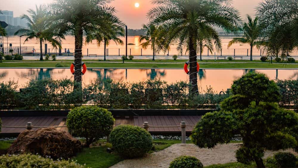 Đại lộ cây xanh trong khu