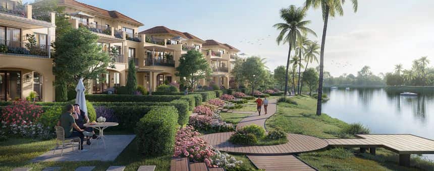 Nhà phố vườn phong cách Nam Âu tại Izumi Canaria